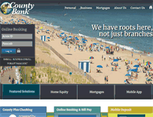 Tablet Screenshot of countybankdel.com